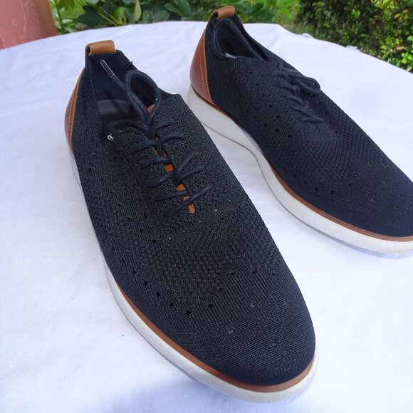 G.H. Bass & Co. Men\'s 10.5 Kole Knit Casual Dress Wingtip BLACK 713211X41A main image 4